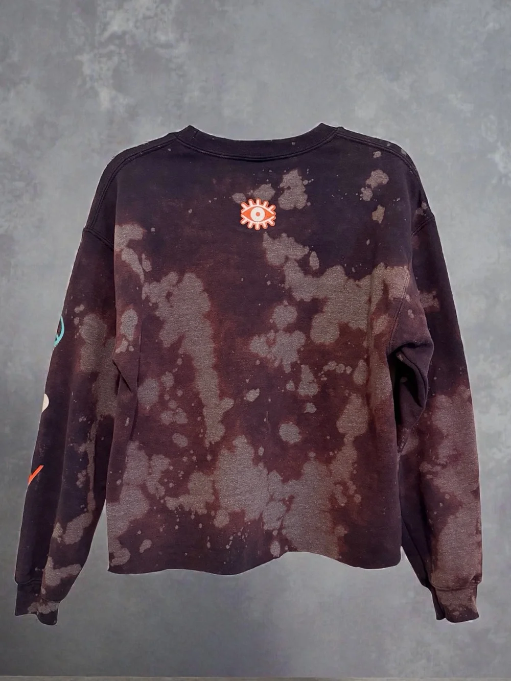 New York Islanders Bleached Cropped Sweatshirt Fisherman Logo Distressed Y2K_2